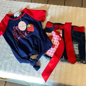 toddler girls short set